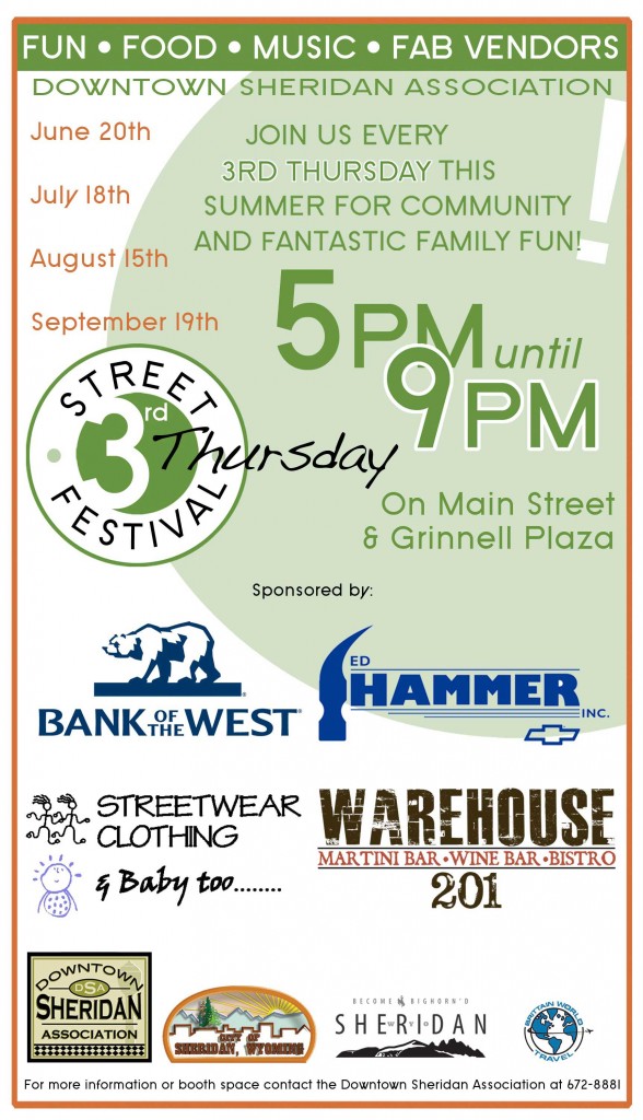 3rd Thursday Street Festival Downtown Sheridan Association
