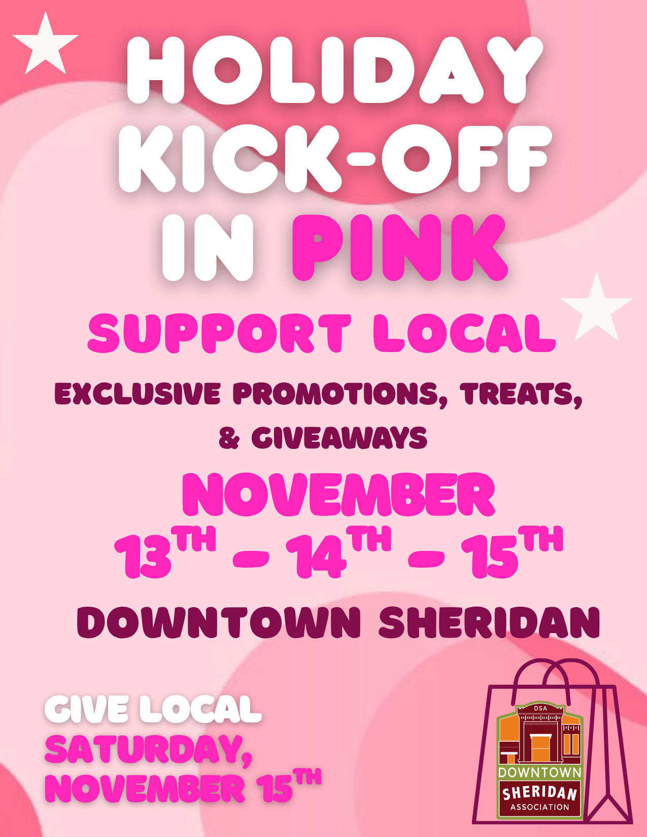 HOLIDAY KICK-OFF IN PINK