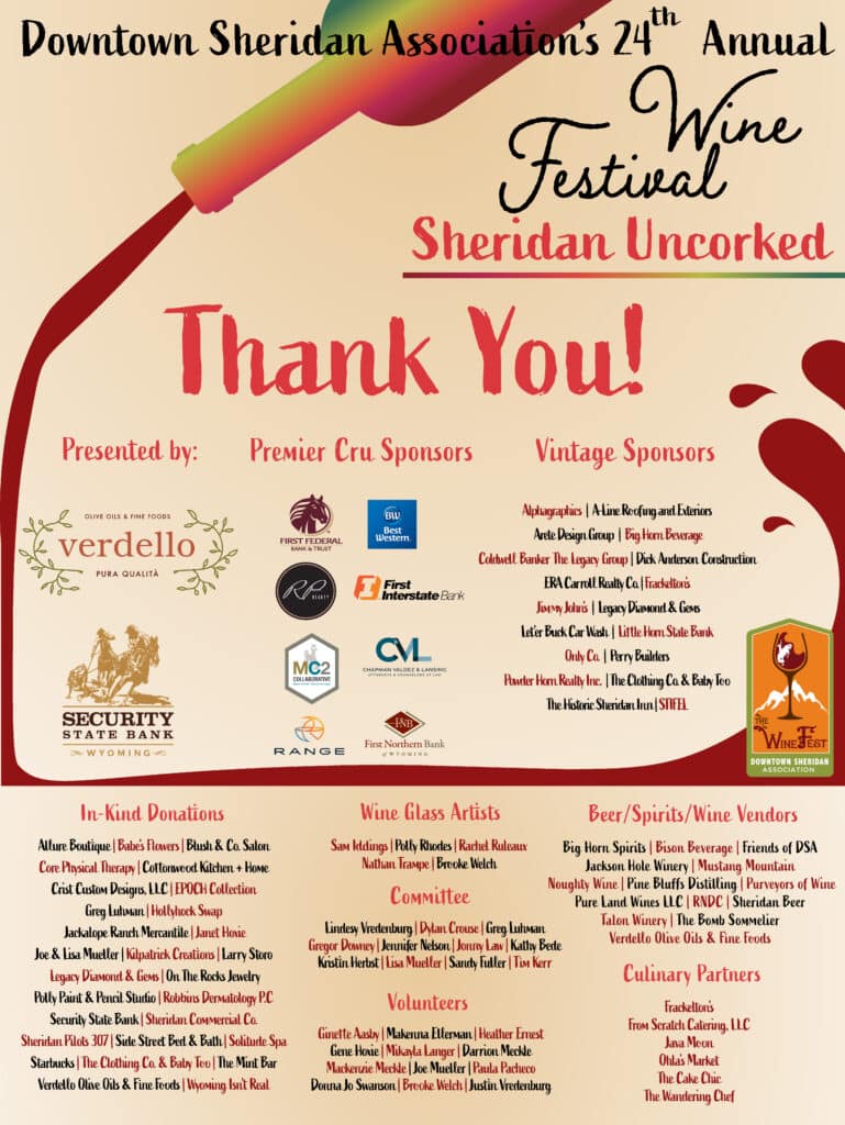 Wine Fest Thank You Art