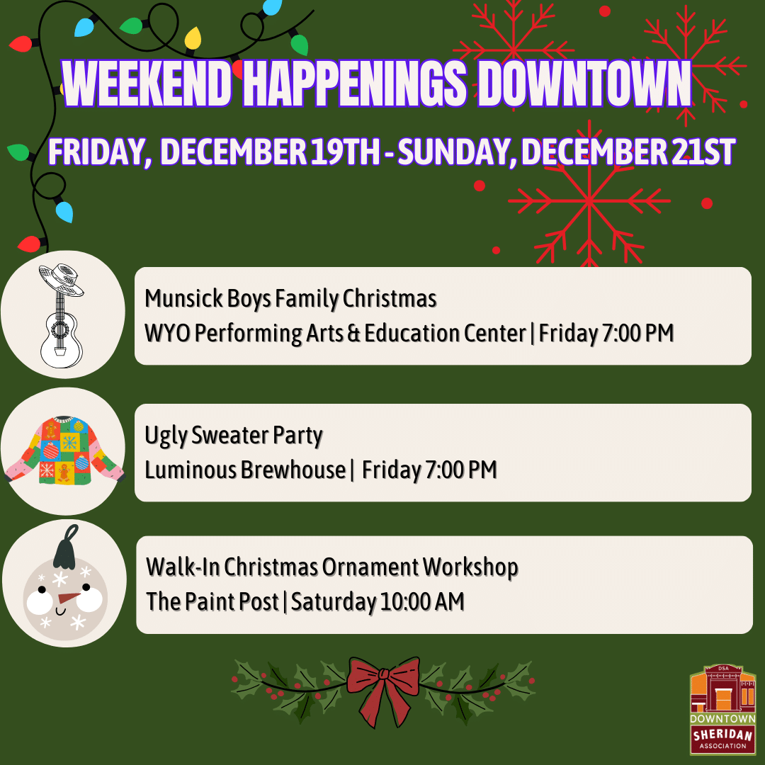 WEEKEND HAPPENINGS | DECEMBER 19 – DECEMBER 21
