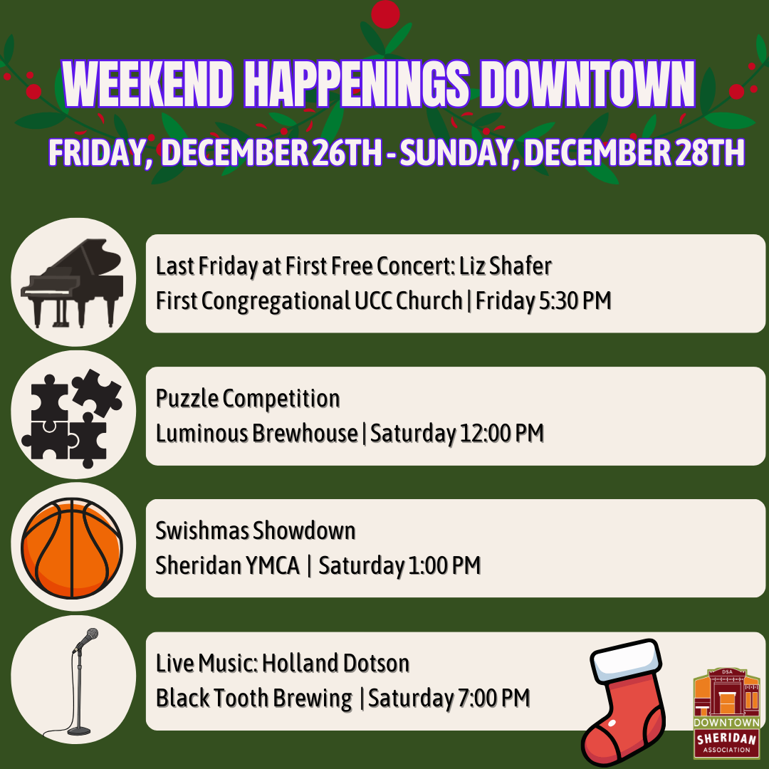 WEEKEND HAPPENINGS | DECEMBER 26 – DECEMBER 28